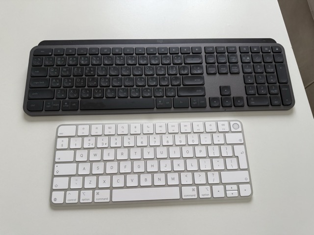 logitec vs apple keyboard